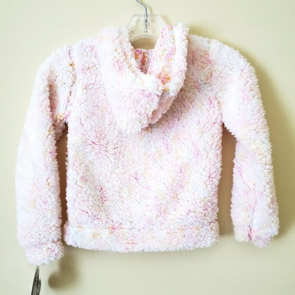 XOXO Girl's Pink Fuzzy Full Zip Hoodie SZ M (5/6) - Picture 5 of 8
